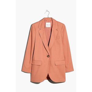 Madewell $178 The Larsen Blazer in Drapeweave Dried Rose Size XS NJ732